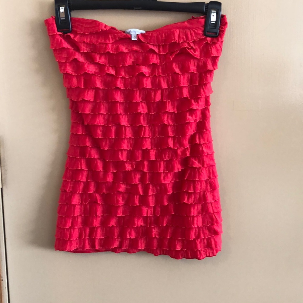 Red Charlotte russe tube top